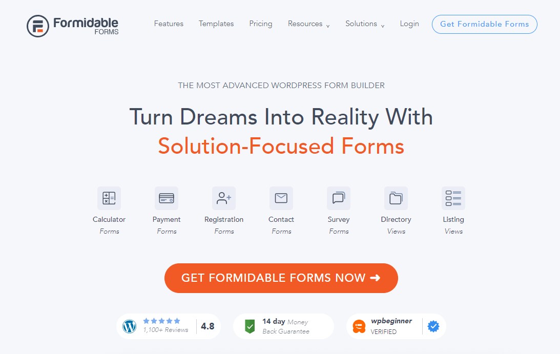 Formidable Forms: el creador de formularios de WordPress más avanzado