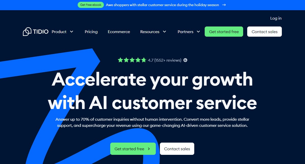 Tidio : Service client IA