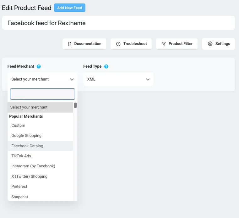 Kanał produktów Woocommerce na Facebooku