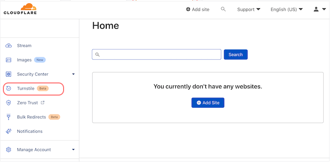 Navigating Turnstile Settings in Cloudflare Dashboard