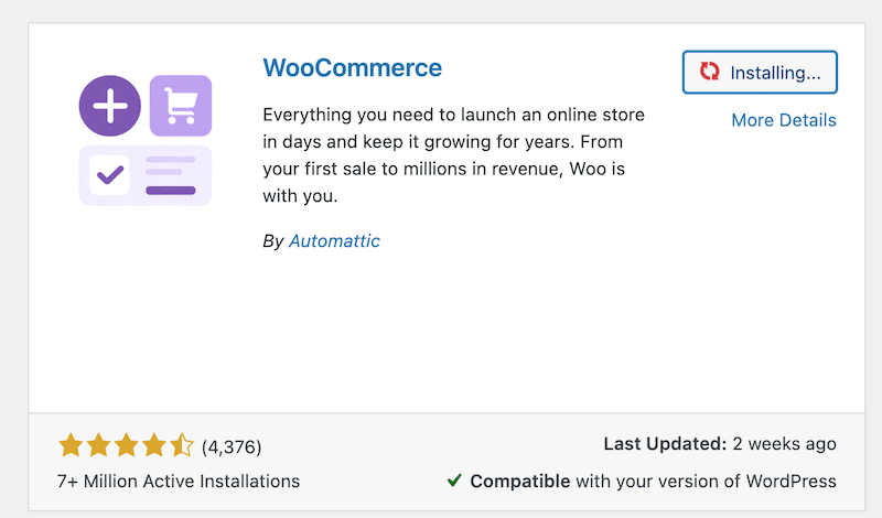 Assistent zum Starten Ihres Shops – Quelle: WooCommerce-Plugin 