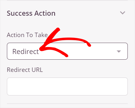 seedprod success action redirect