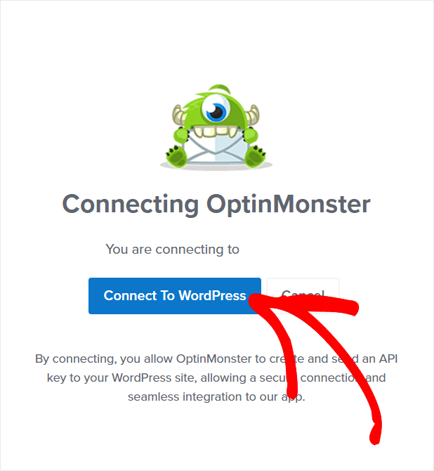 optinmonster connect to wordpress