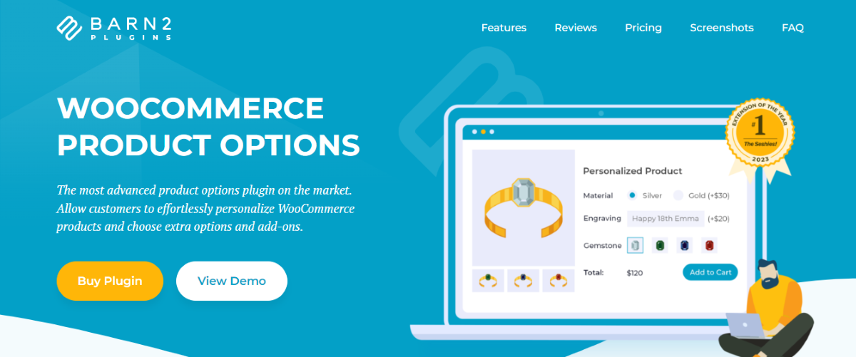 Il plug-in Opzioni prodotto WooCommerce Barn2.