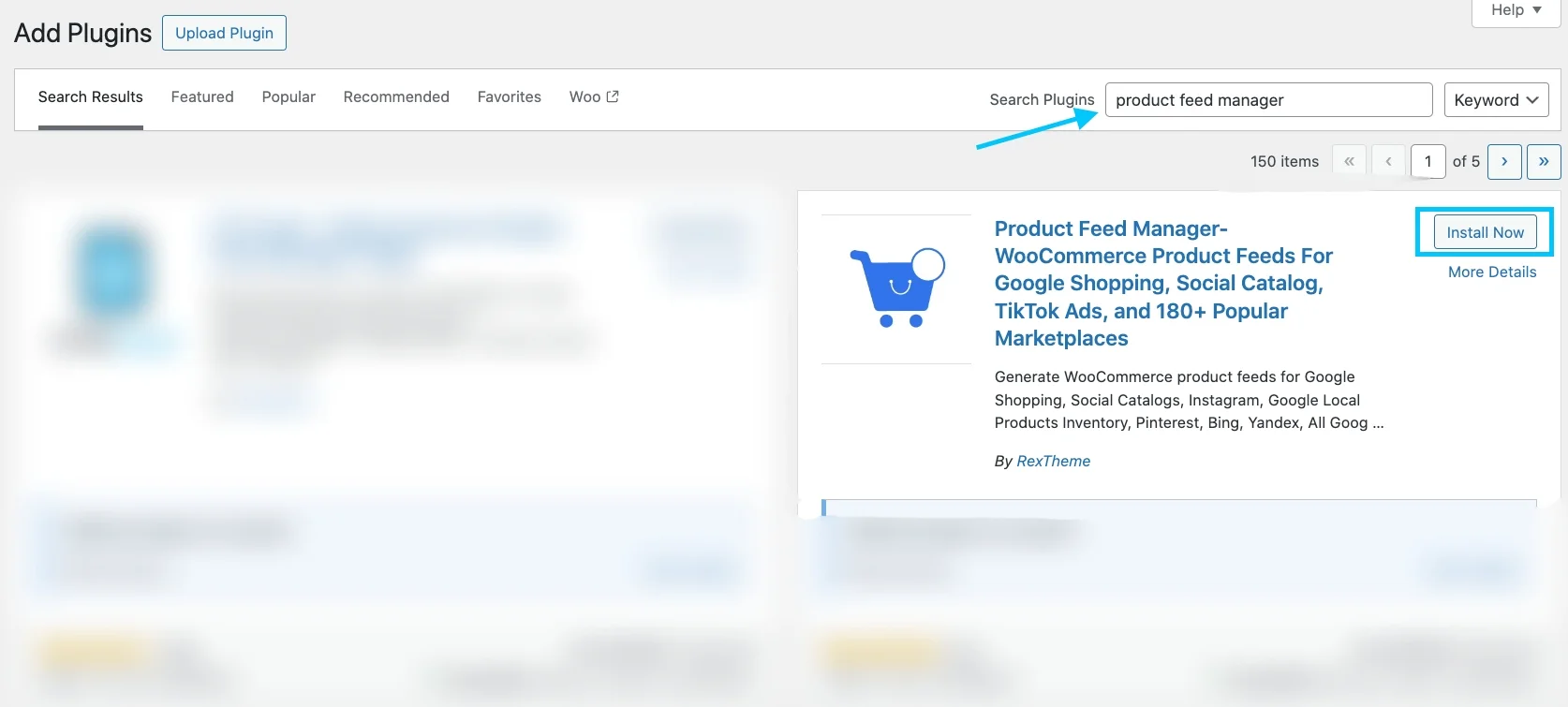 Instale o gerenciador de feed de produtos para WooCommerce