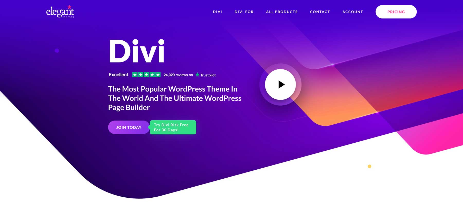 costo para mantener un sitio web de WordPress - Divi