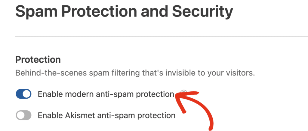 modern anti spam protection