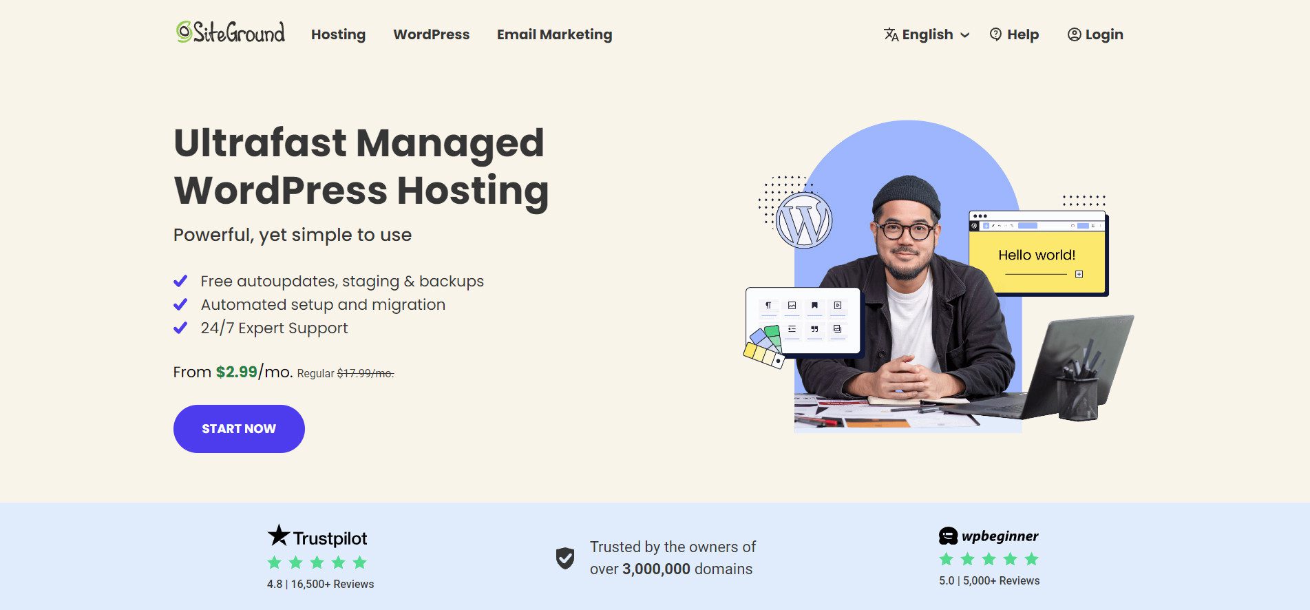 Hosting WordPress SiteGround