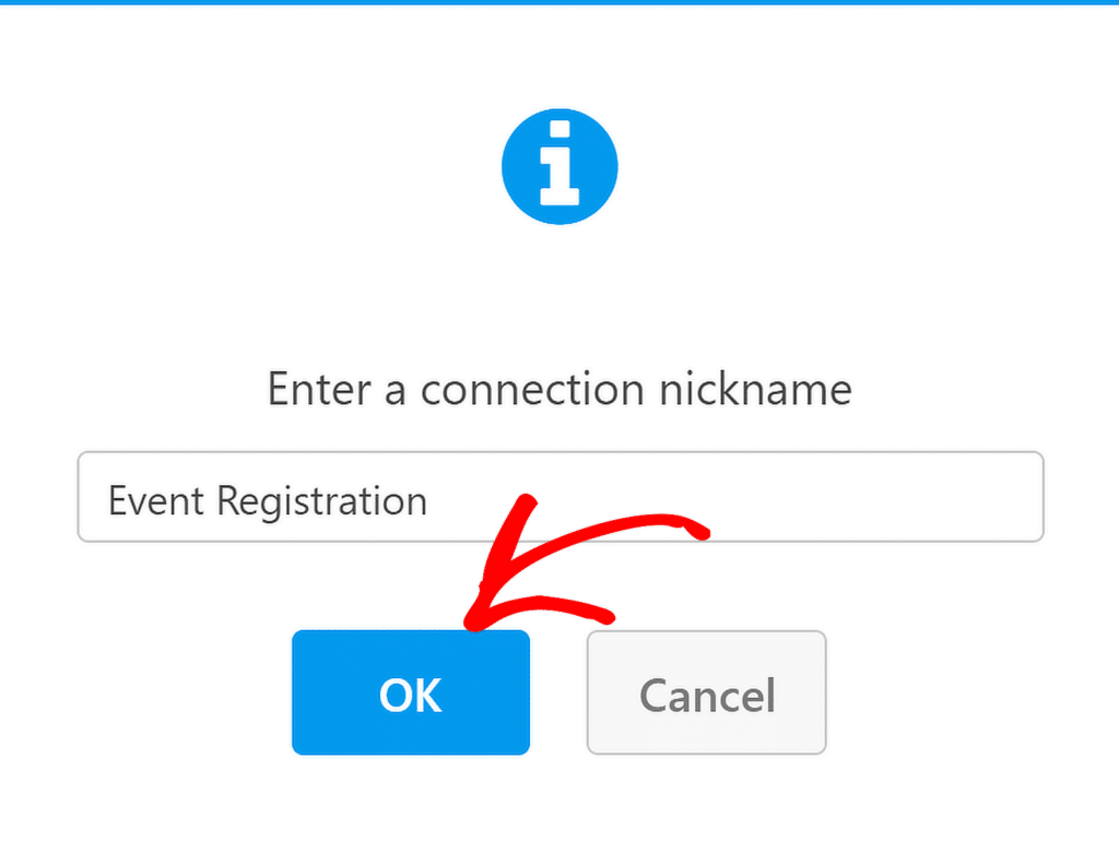 enter connection nickname