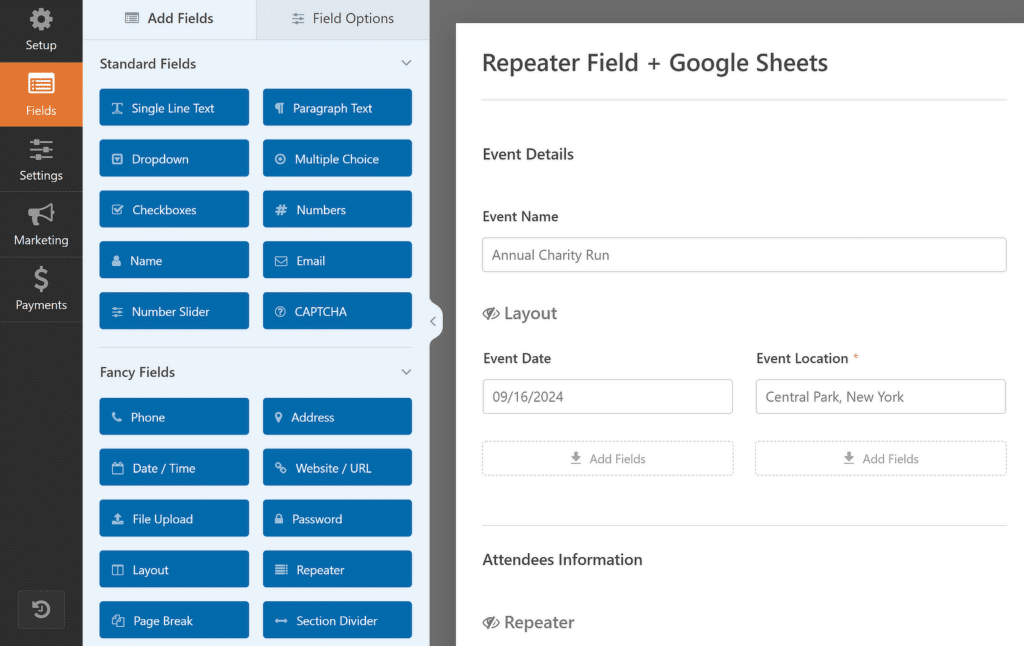 edit repeater field template