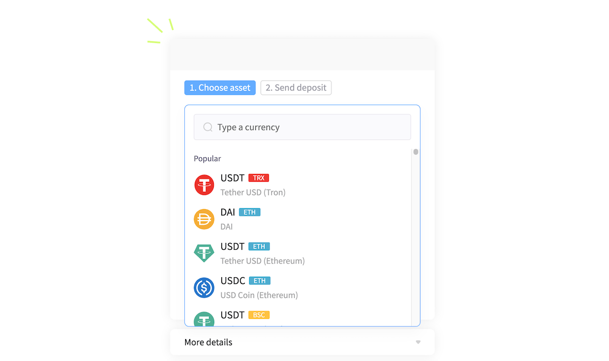 WooCommerce용 NOWPayments 내에서 지원되는 암호화폐를 선택합니다.