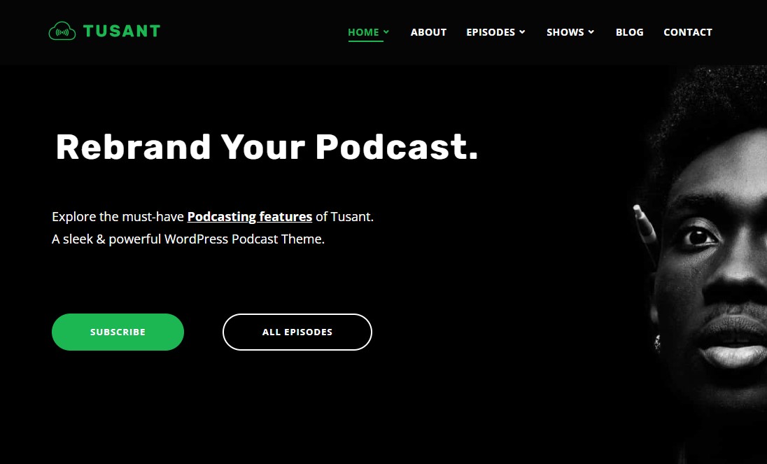 Tusant – Thème de podcast WordPress