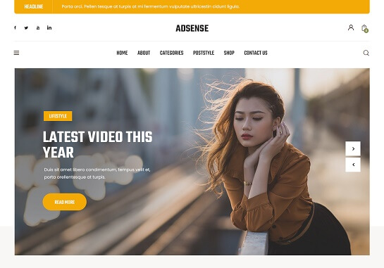 Motyw WordPress przyjazny Adsense