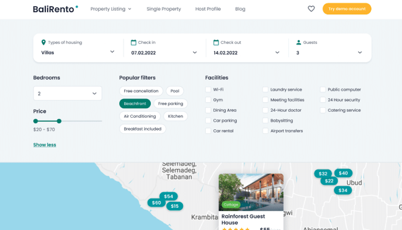 Contoh situs yang dibangun dengan Filter WooCommerce dan JetSmart - Sumber: JetSmartFilters 