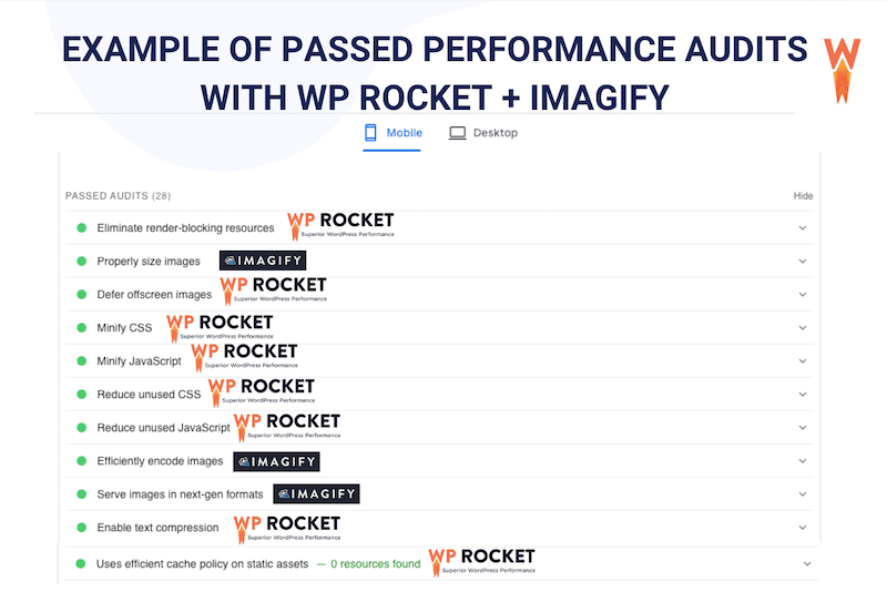 Cum pot ajuta WP Rocket și Imagify la îmbunătățirea performanței site-ului dvs. de comerț electronic - Sursa: WP Rocket 