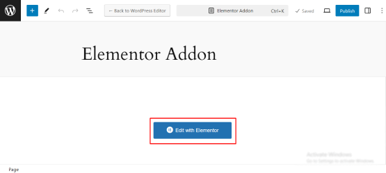 Edit with elementor 1