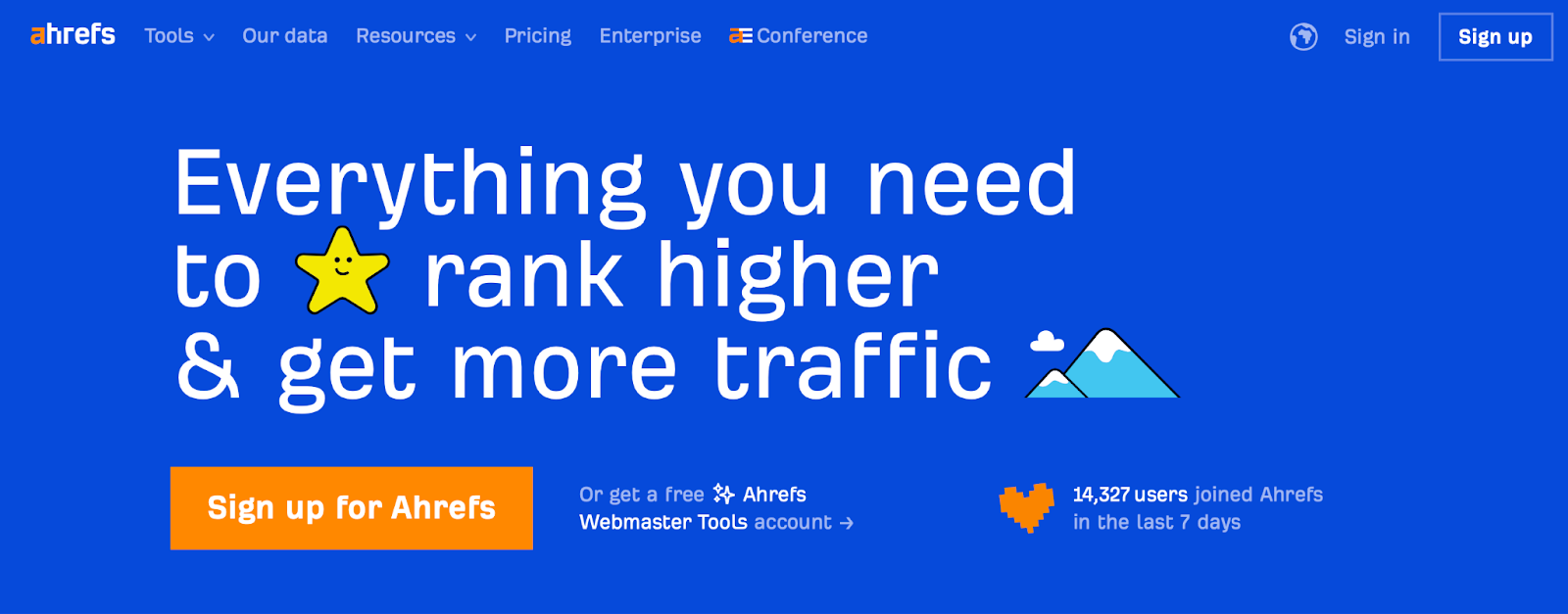 Ahrefs هي أداة تحسين محركات البحث الكل في واحد تساعدك على تحقيق تصنيفات بحث أعلى وتحقيق المزيد من الرؤية لمدونتك.