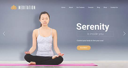 Tema WordPress per la meditazione