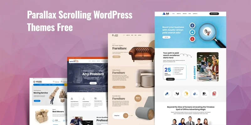 ธีม WordPress แบบเลื่อนพารัลแลกซ์ฟรี