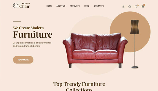 Tema WordPress Furnitur WooCommerce