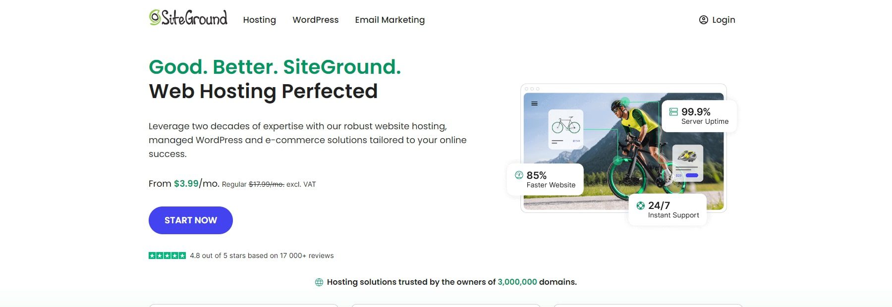 ผู้ให้บริการโฮสต์เว็บไซต์ siteground