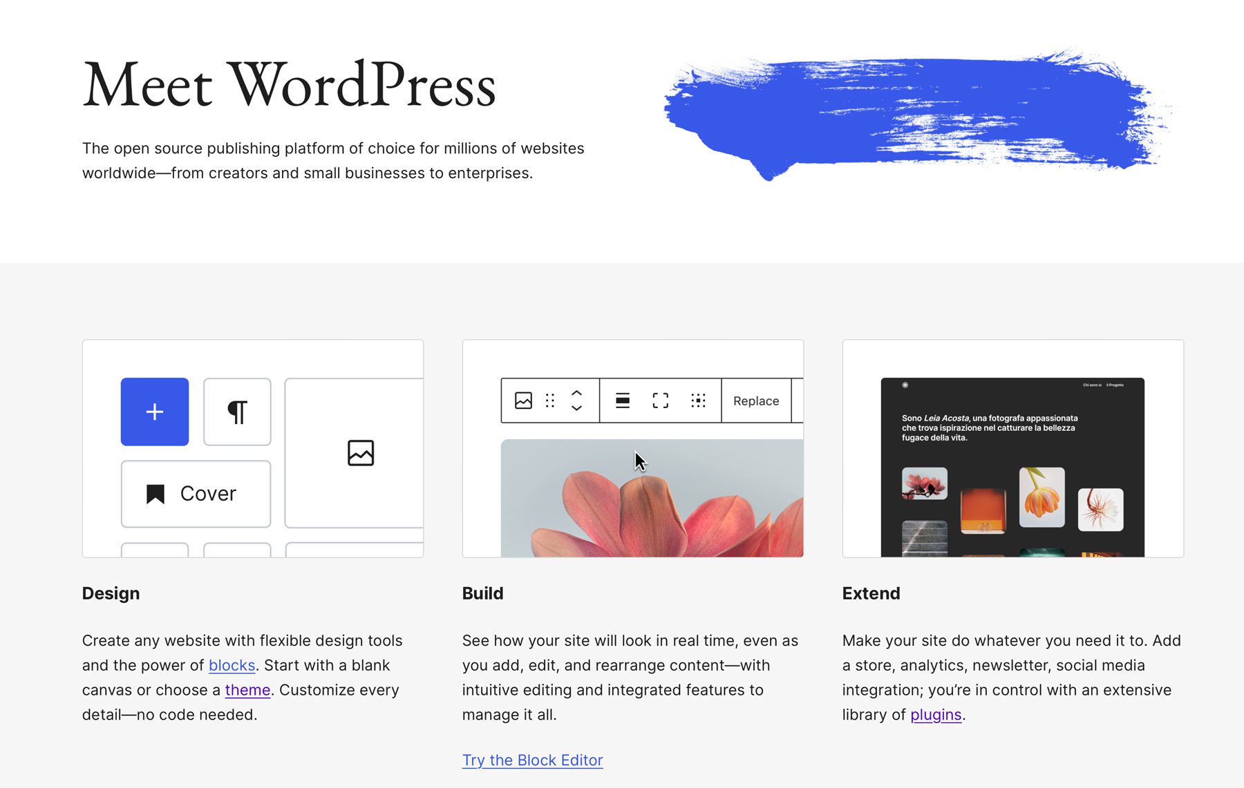 Configurazione tradizionale di WordPress