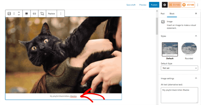 Como adicionar legendas de imagens no WordPress