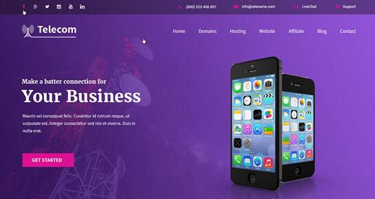 Tema WordPress Telecom