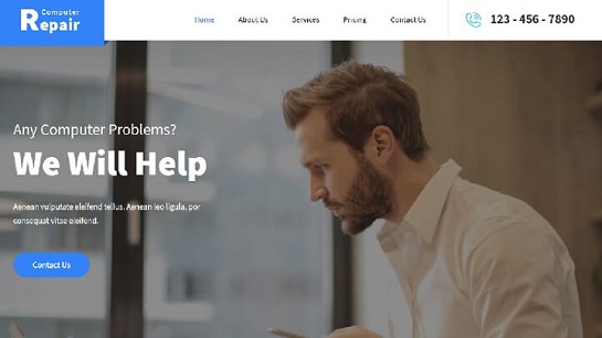 tema de WordPress para reparación de computadoras
