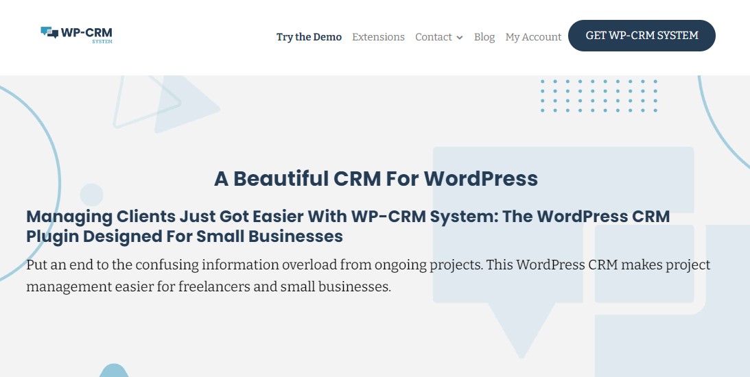 ปลั๊กอิน WordPress CRM – ระบบ WP-CRM