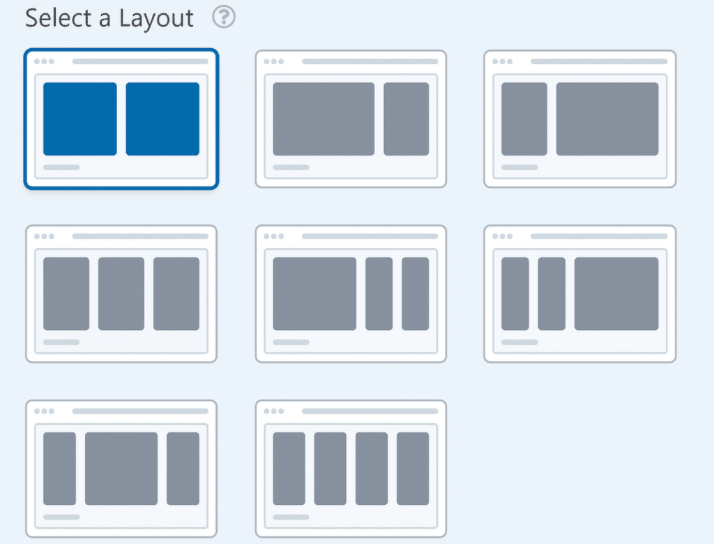 Layout field presets