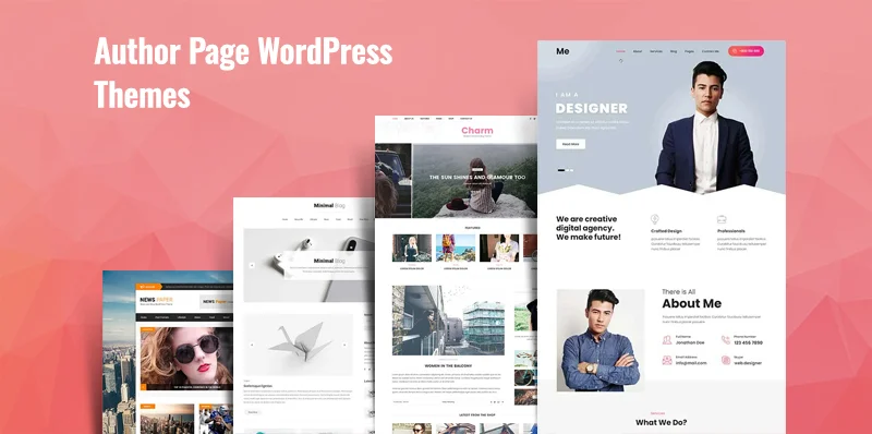 Temas e modelos WordPress da página do autor premium