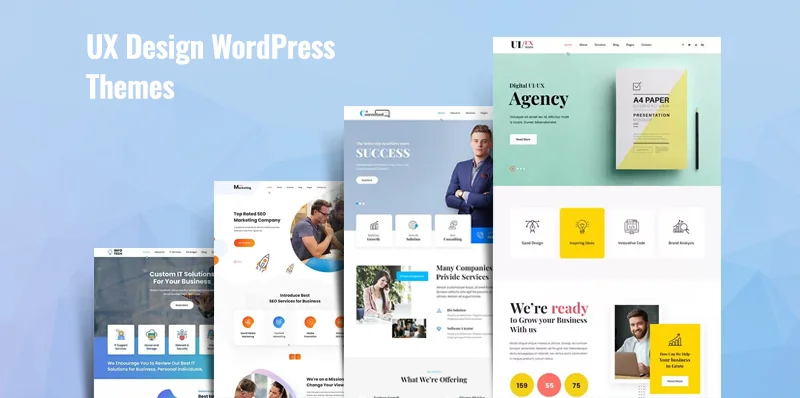 Teme WordPress de design profesional UX pentru portofolii