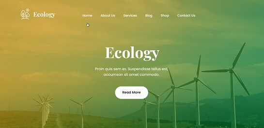 Tema WordPress per l'ambiente