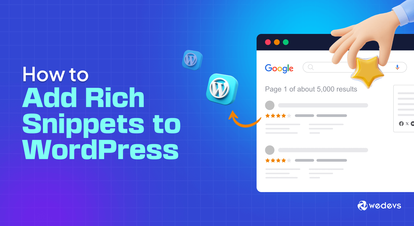 Uma ilustração sobre como adicionar rich snippets ao WordPress