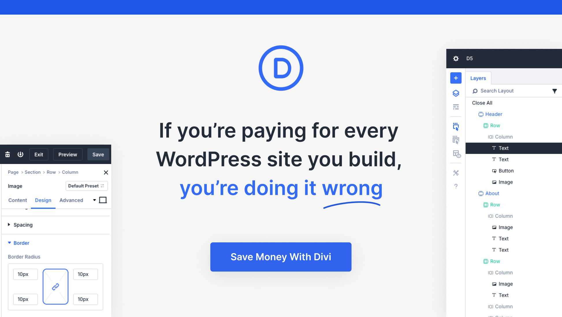 Divi 5 は無制限のサイトで永久に無料