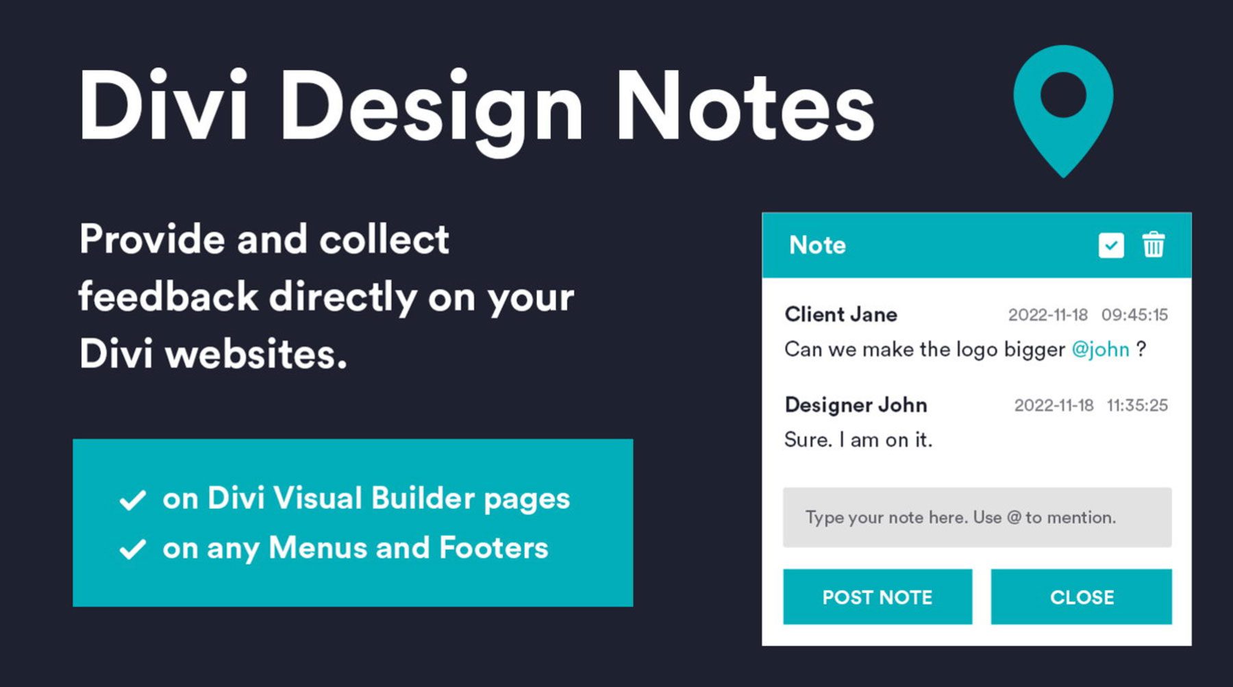 Notas de design Divi