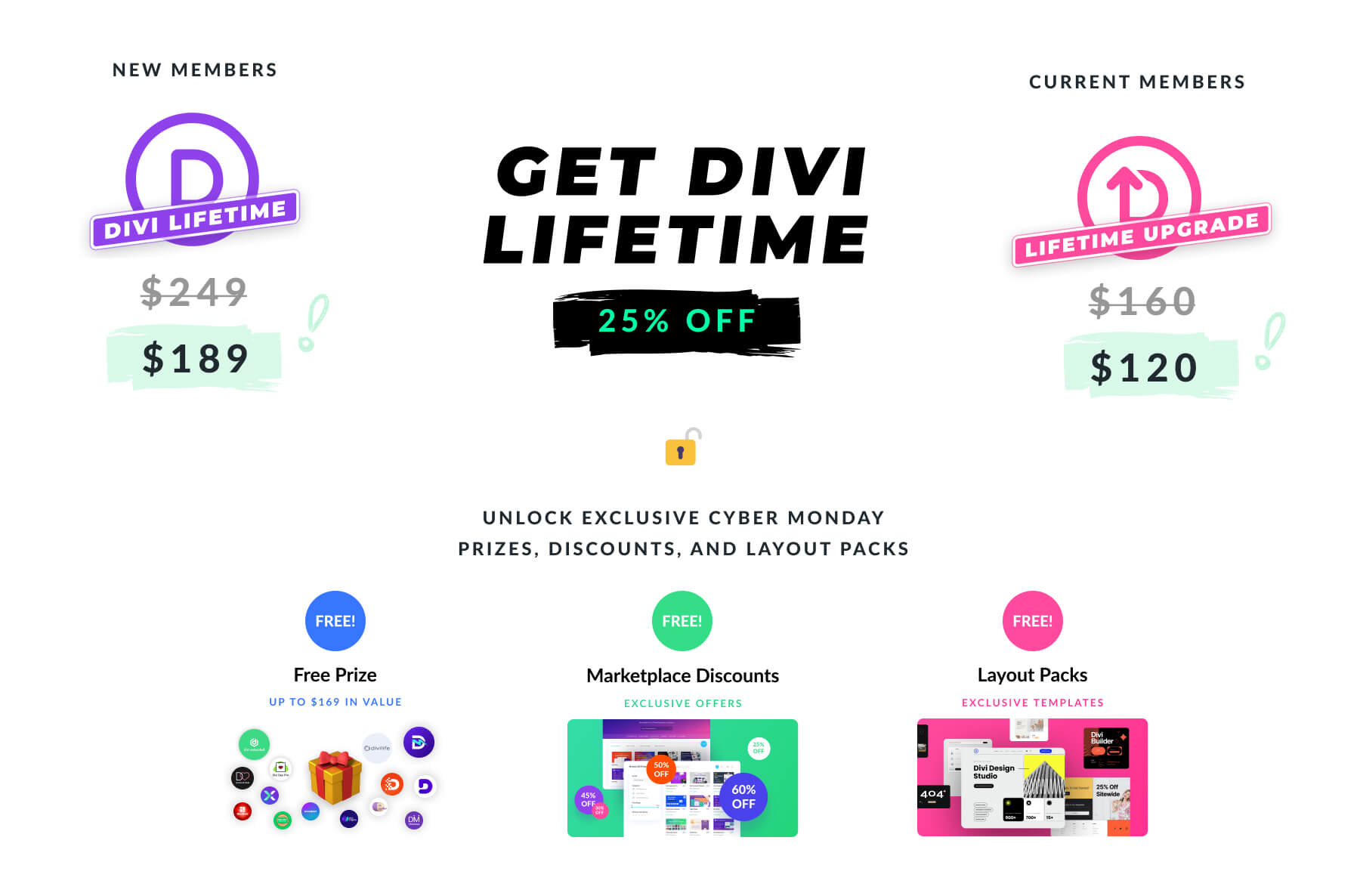 Compra Divi Lifetime: desbloquea premios y ventajas del Cyber ​​Monday