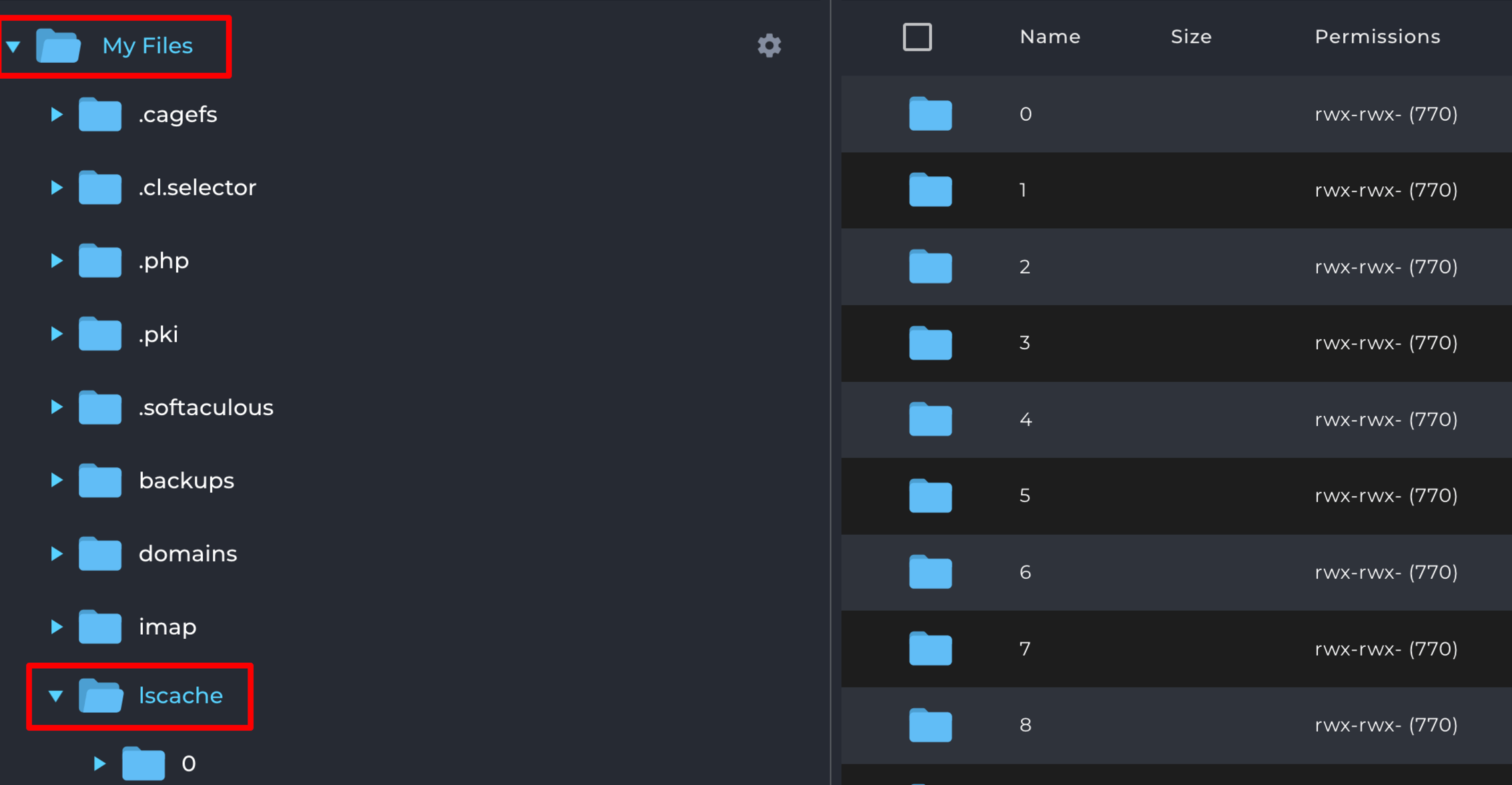 この画像は、cPanel を使用して WordPress キャッシュをクリアする方法を示しています。