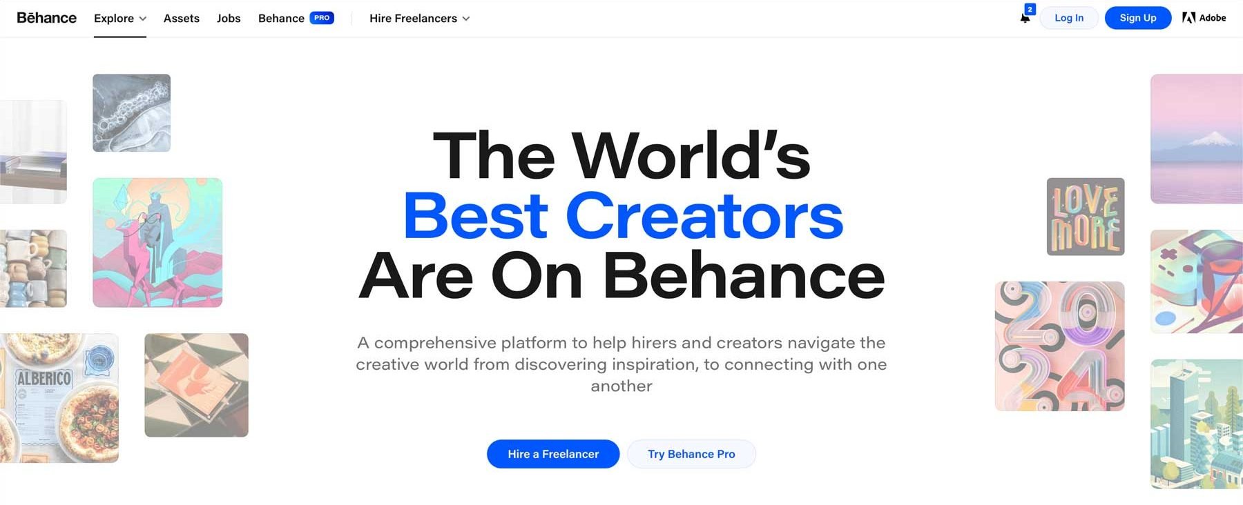 สร้างผลงานการออกแบบเว็บไซต์ด้วย Behance