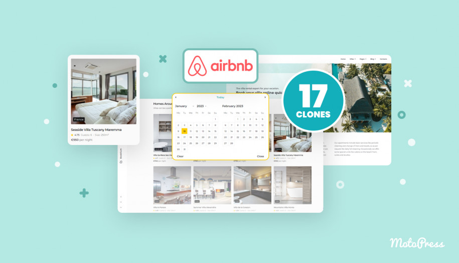 Airbnb 克隆主題特色。