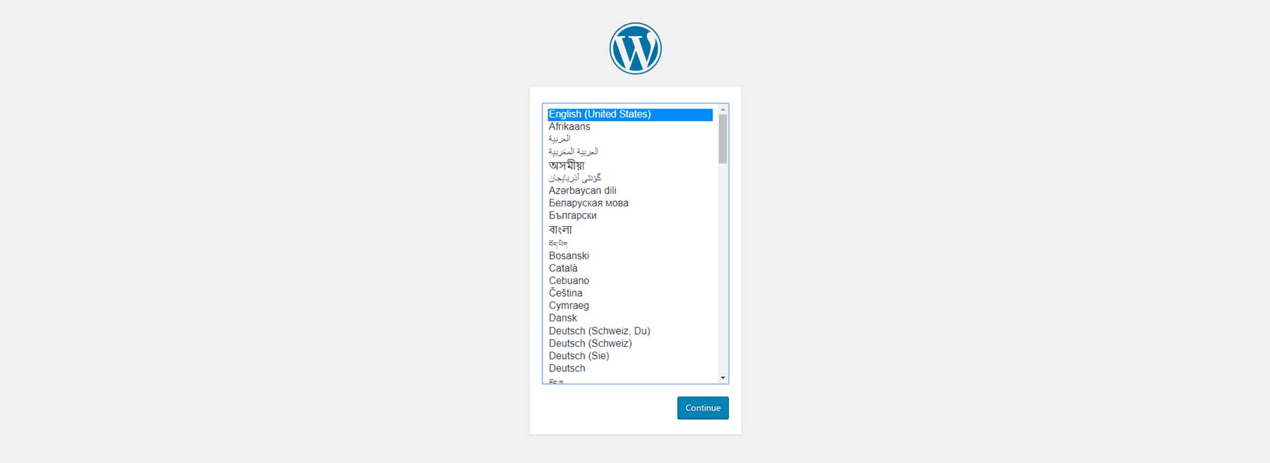 bahasa pertama wordpress