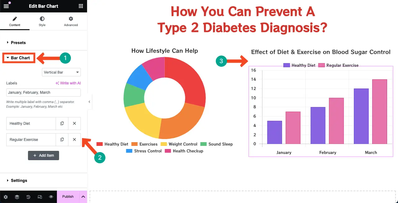 Customize the Bar Chart widget