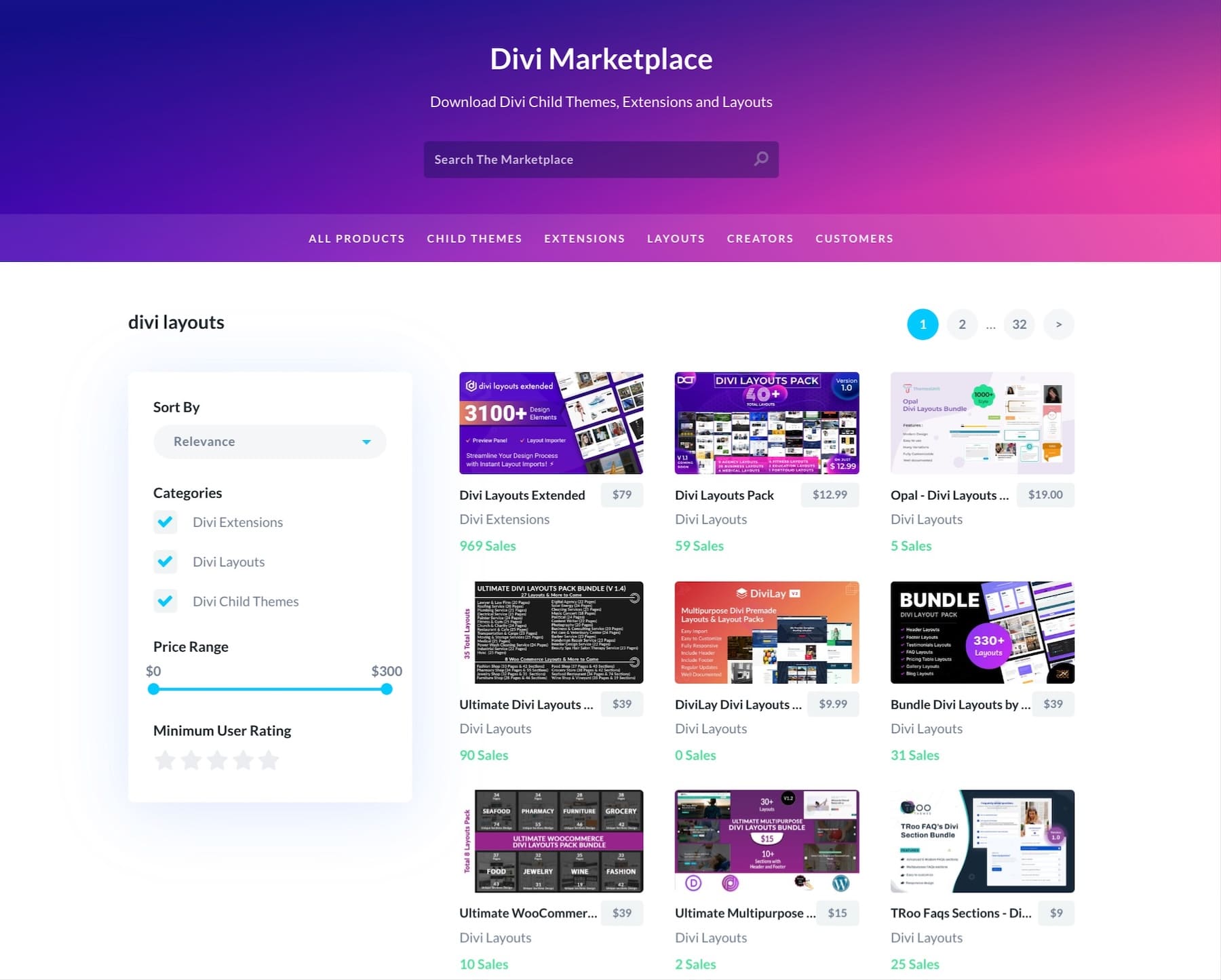 Divi Marketplace