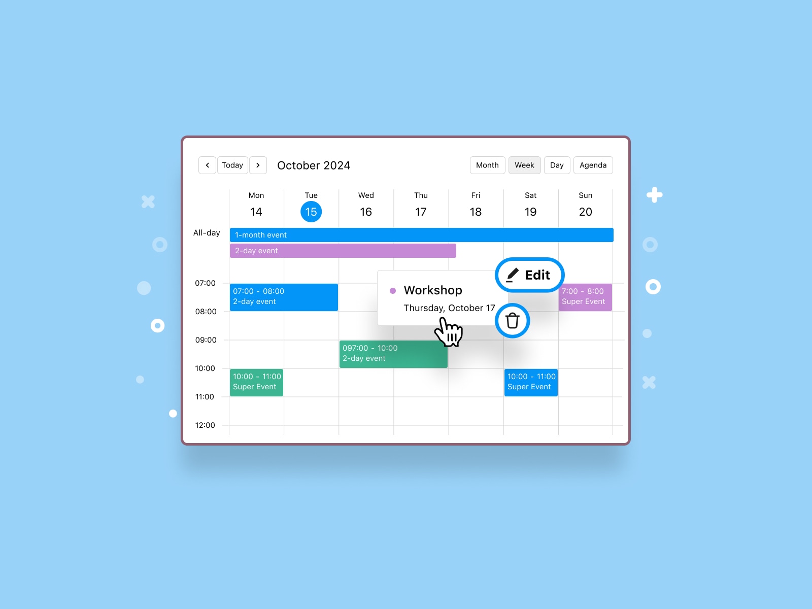 WordPress Events Calendário Plugin por Motopress