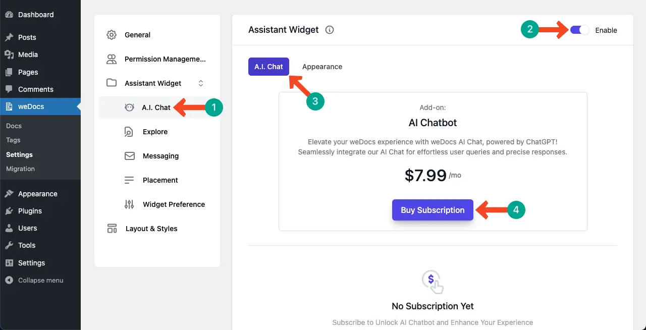 Configure the AI Chatbot