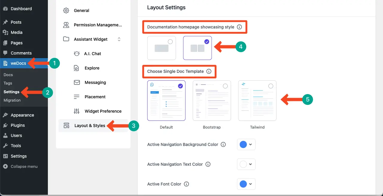 Select a Layout for the Knowledge Base Page