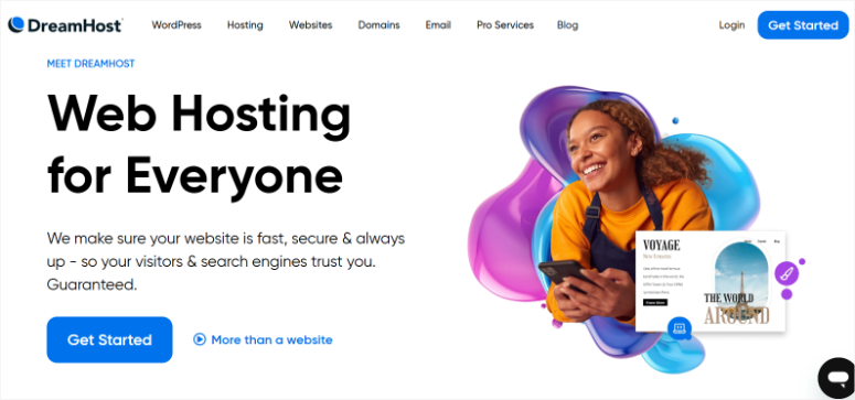 dreamhost homepage