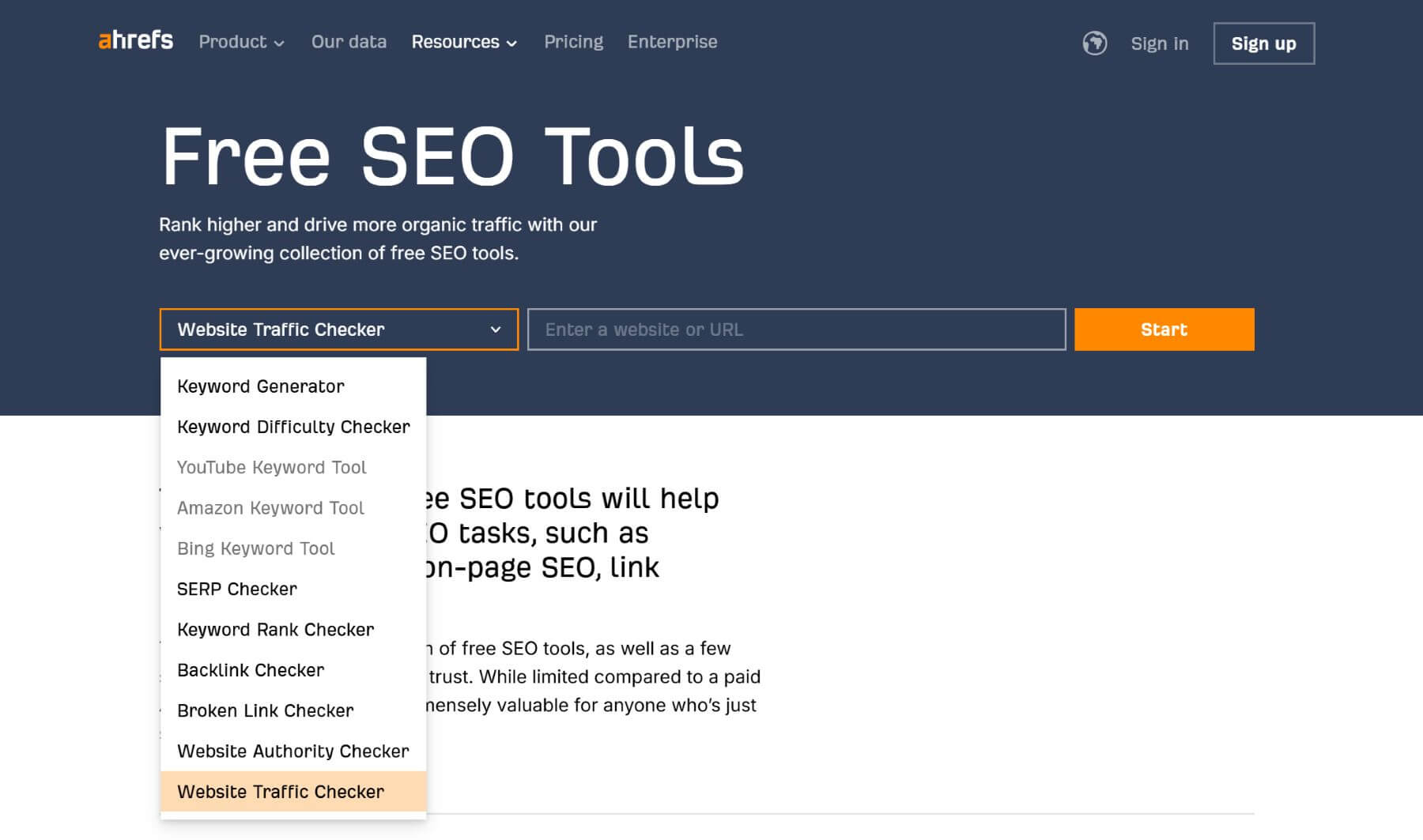 ahrefs free seo tools