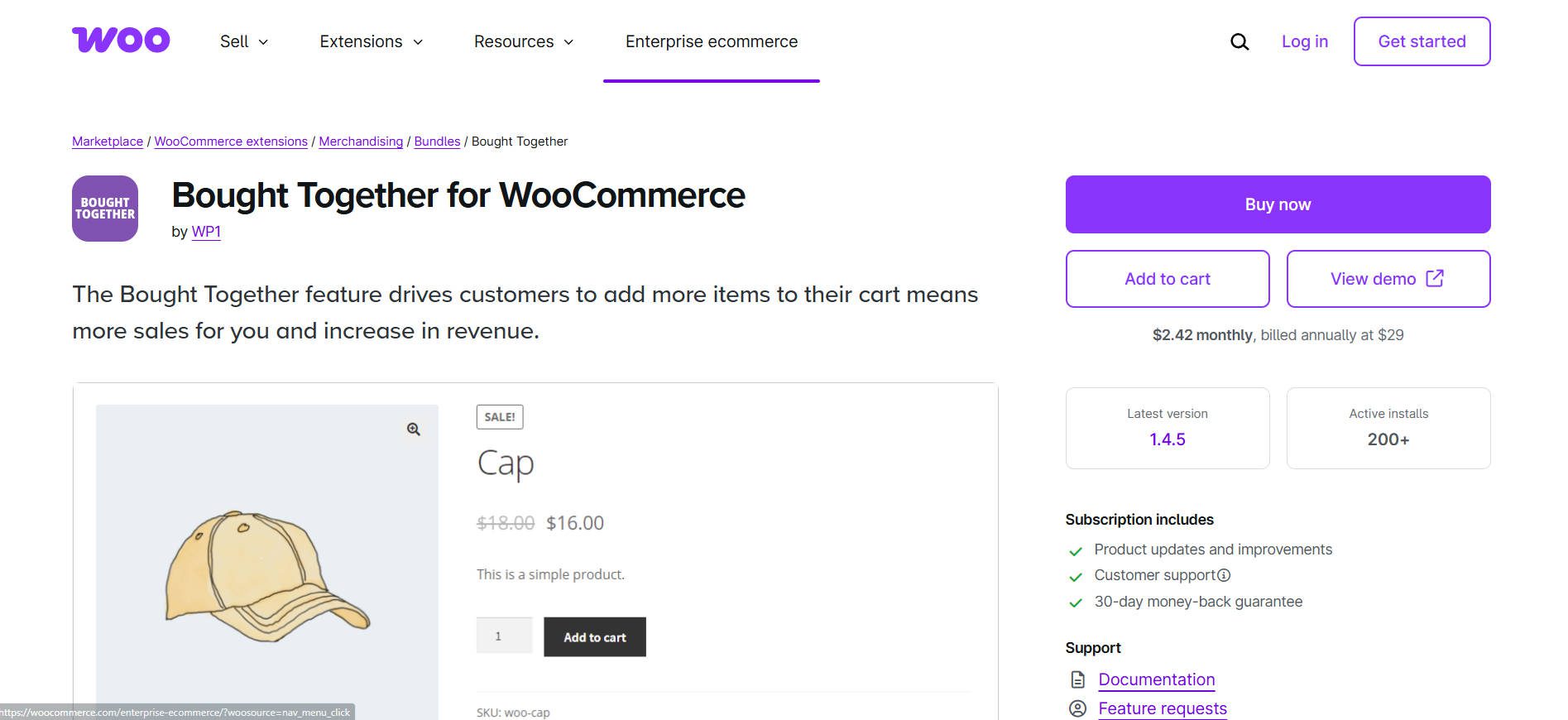 Gekauft für WooCommerce von WP1 zusammen